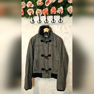 American Eagle *Rare* Oversized Herringbone Insulated Bomber Jacket